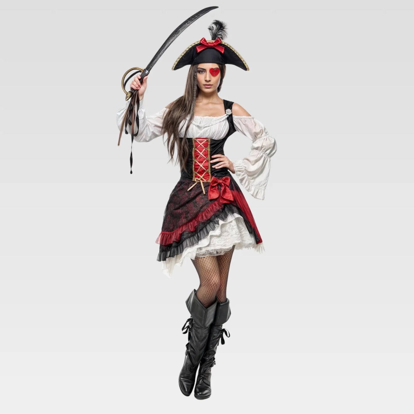 Pirata mujer encaje