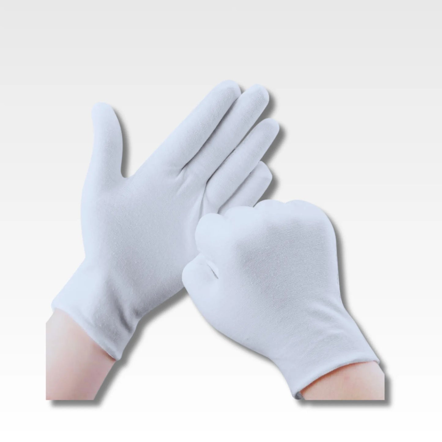 Guantes cortos en tela