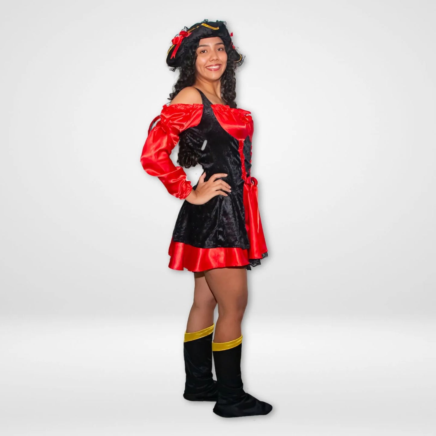 Pirata mujer moños