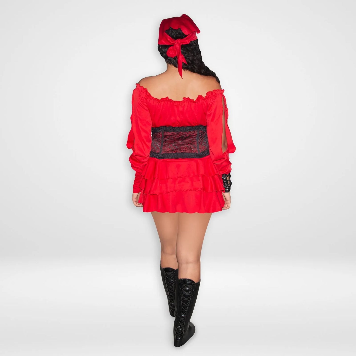 Pirata mujer rojo
