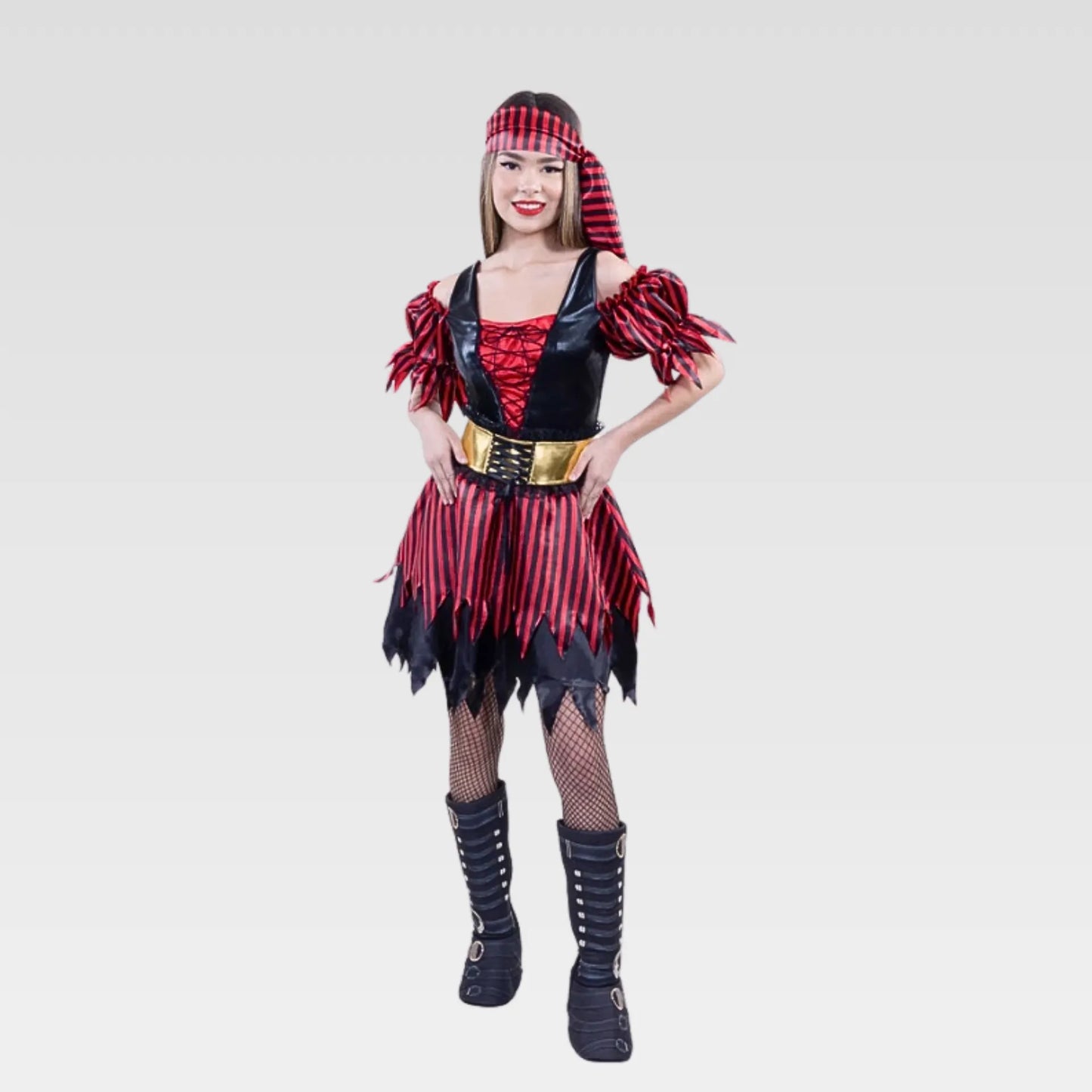 Pirata mujer rayas