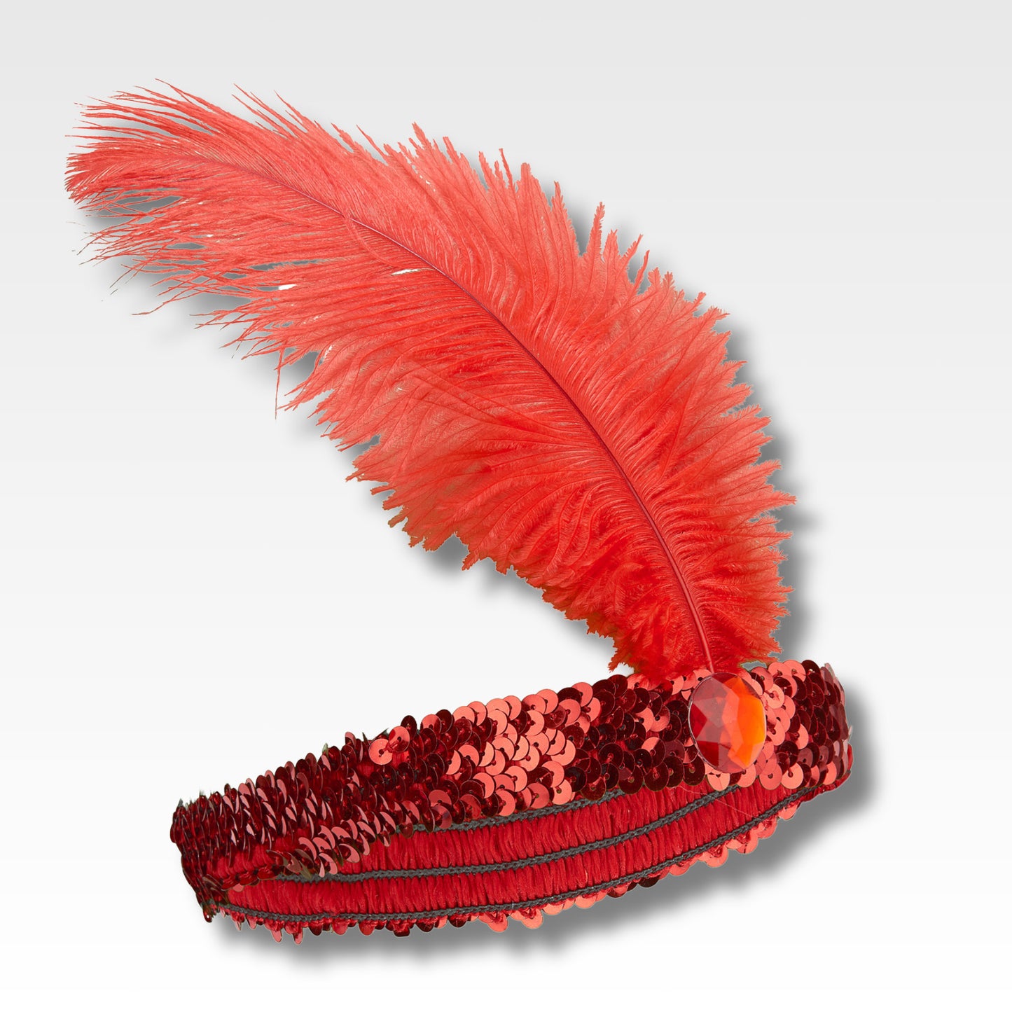 Diadema de charleston con pluma
