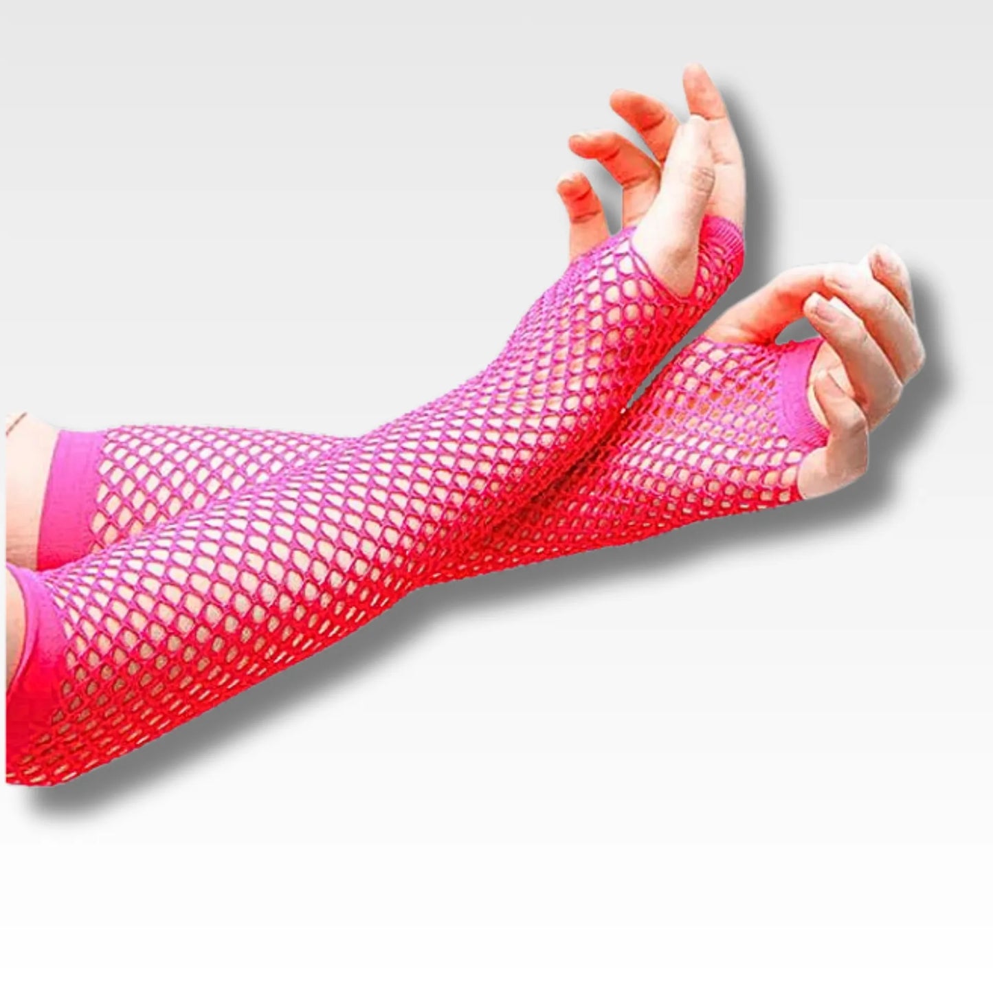 Guantes de malla neon
