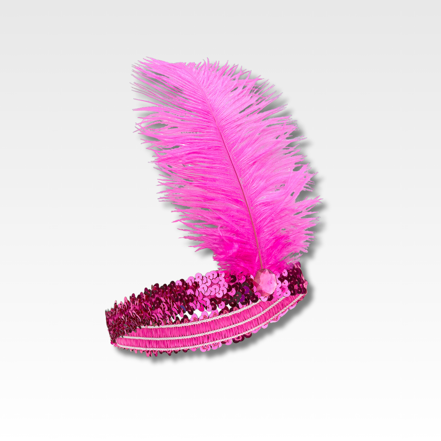 Diadema de charleston con pluma