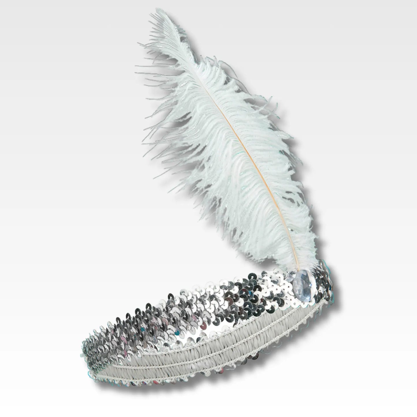 Diadema de charleston con pluma