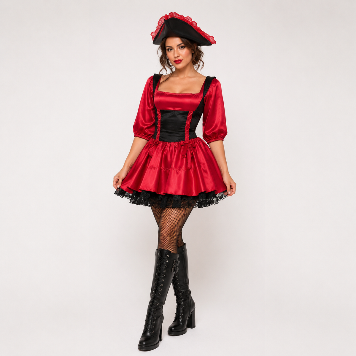 Pirata mujer corset.